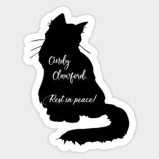 Cindy Clawford Sticker